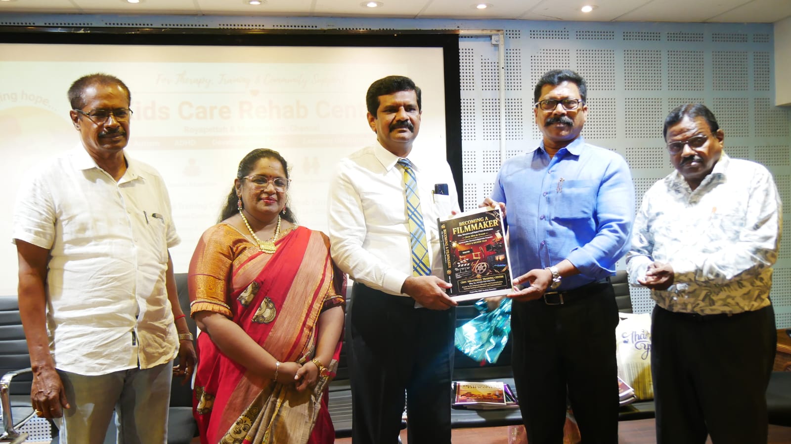 Becoming a Filmmaker book launch at CDEC Vocational Training Centre Chennai