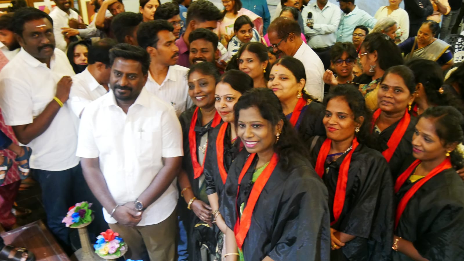 CDEC VTC graduates in convocation gowns